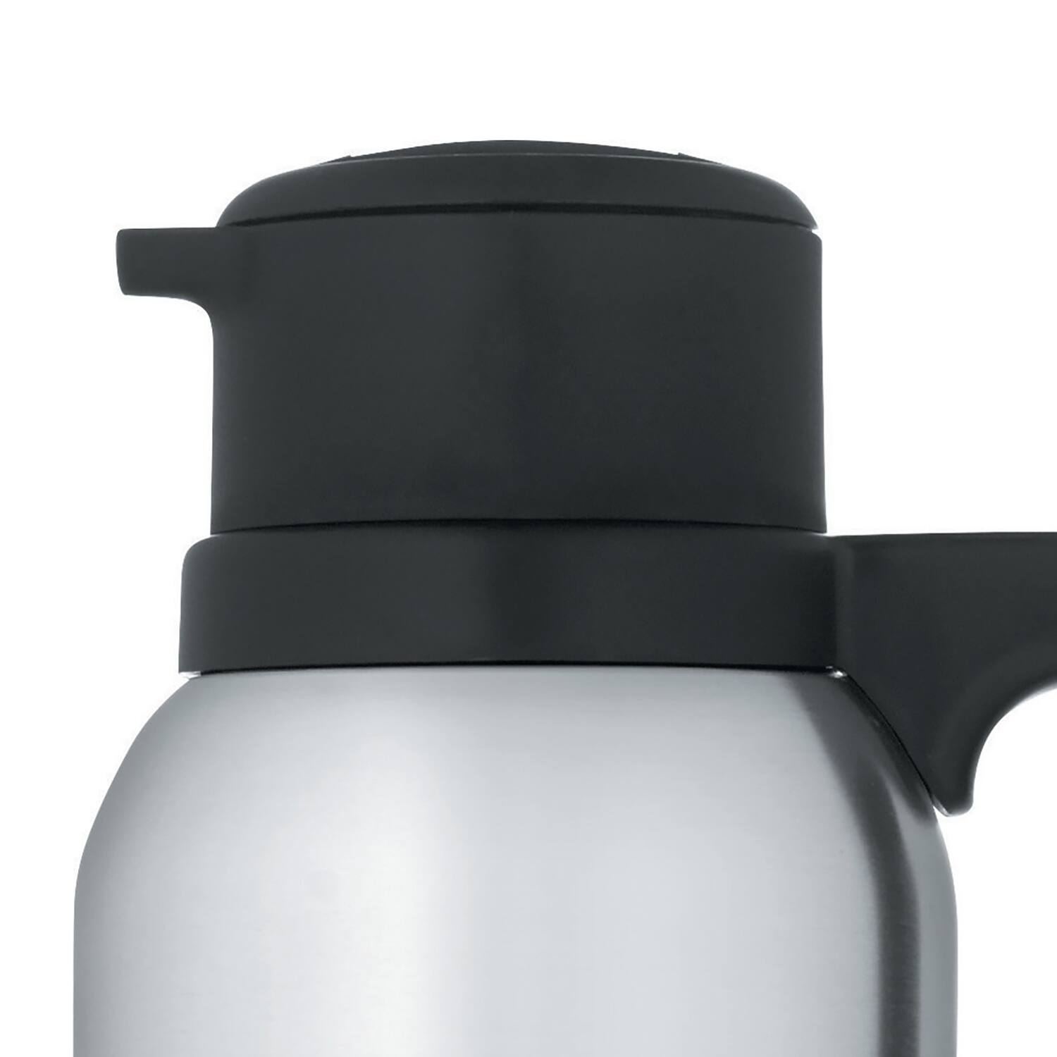 Angle. Thermos - 32-Oz Vacuum-Insulated Stainless Steel Creamer Carafe - Stainless Steel.
