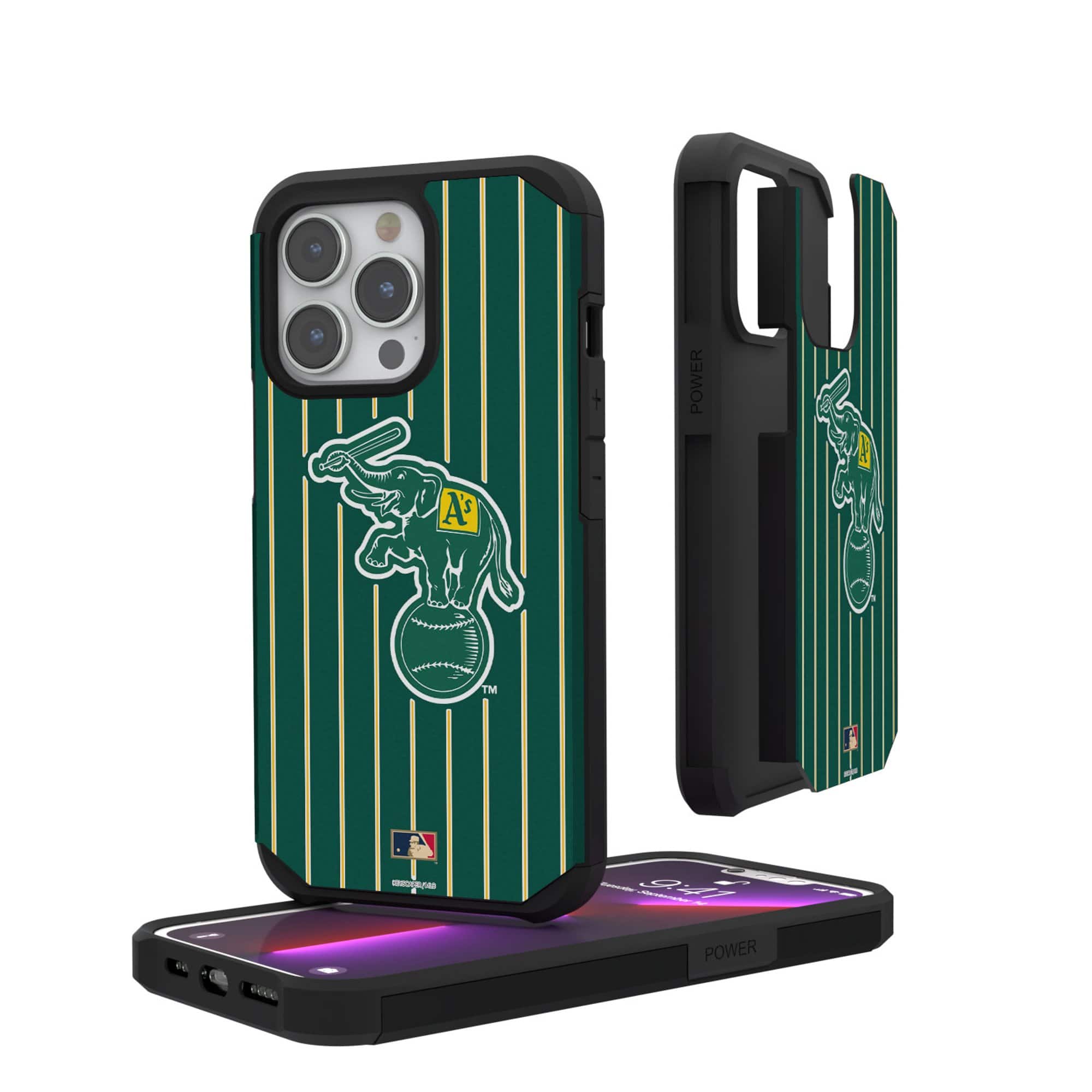 Keyscaper - MLB - Athletics Pinstripe Cooperstown Design iPhone Rugged Case - 12 mini/13 mini - Multicolor price history on PriceWatchPro