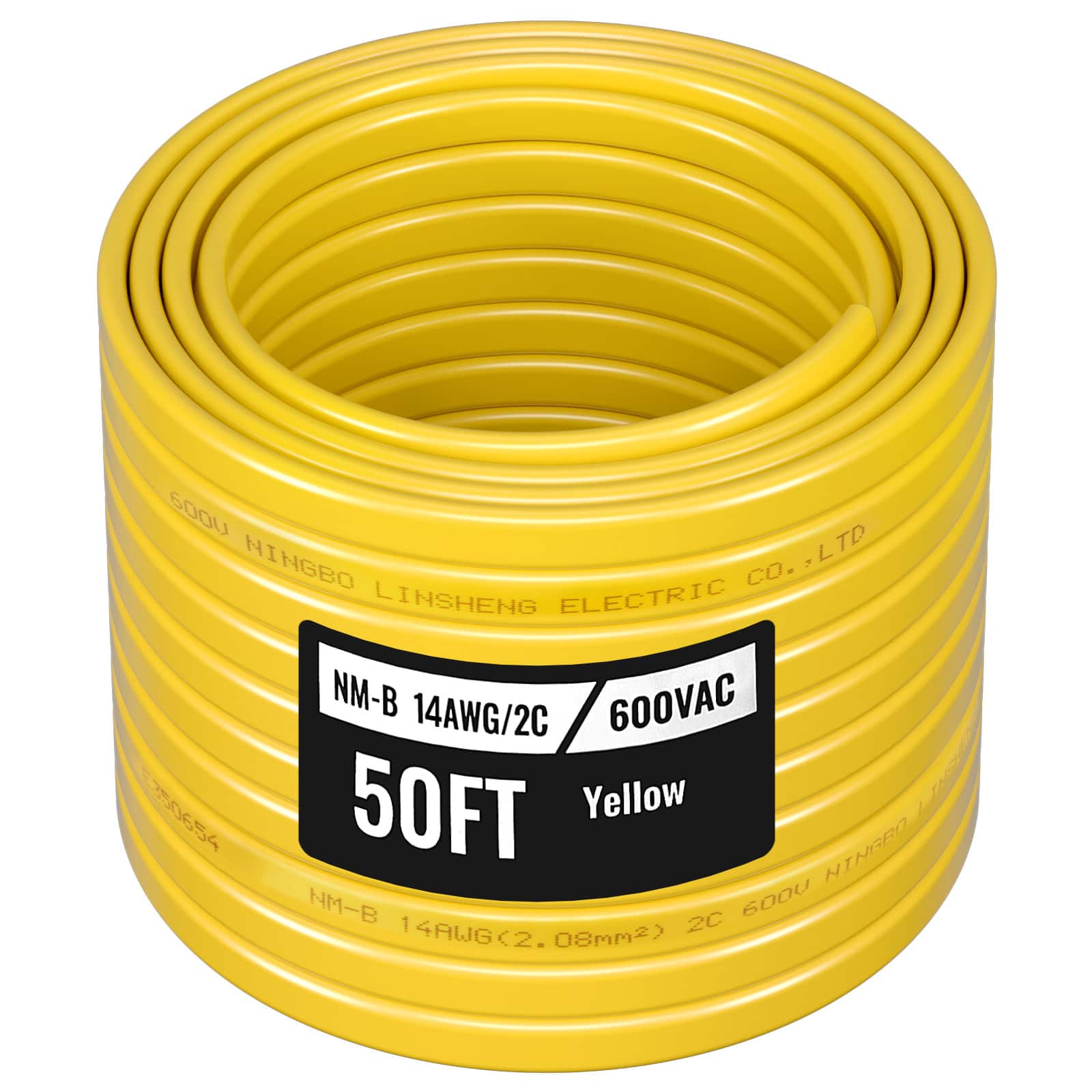 VEVOR - NM-B Wire, 14AWG/2C Non-Mettalic Residential Indoor Electrical Wire with Ground, PVC Sheathed High-Purity Copper Core - Yellow price history on PriceWatchPro