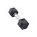 Front Zoom. Inspire - Fitness 5 LB Rubber Dumbbell - Black.