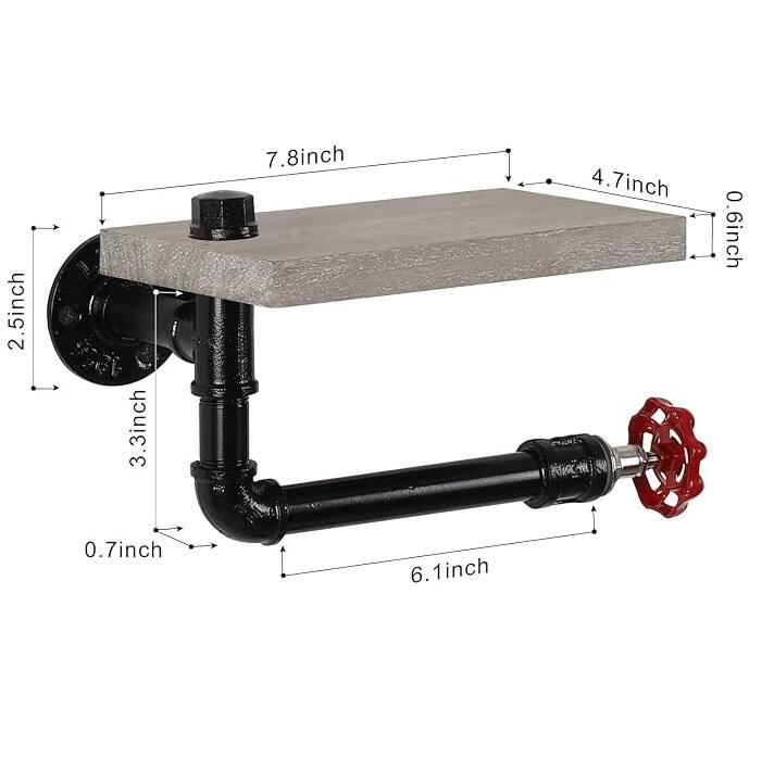 2.5 inch  
7.8 inch  
4.7 inch  
0.6 inch  
3.3 inch  
0.7 inch  
6.1 inch