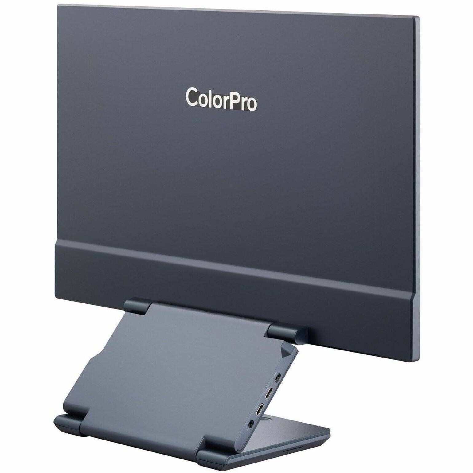 Alt View 19. ViewSonic - VP1656 15.6" IPS LCD FHD Portable Monitor (USB-C) - Black.