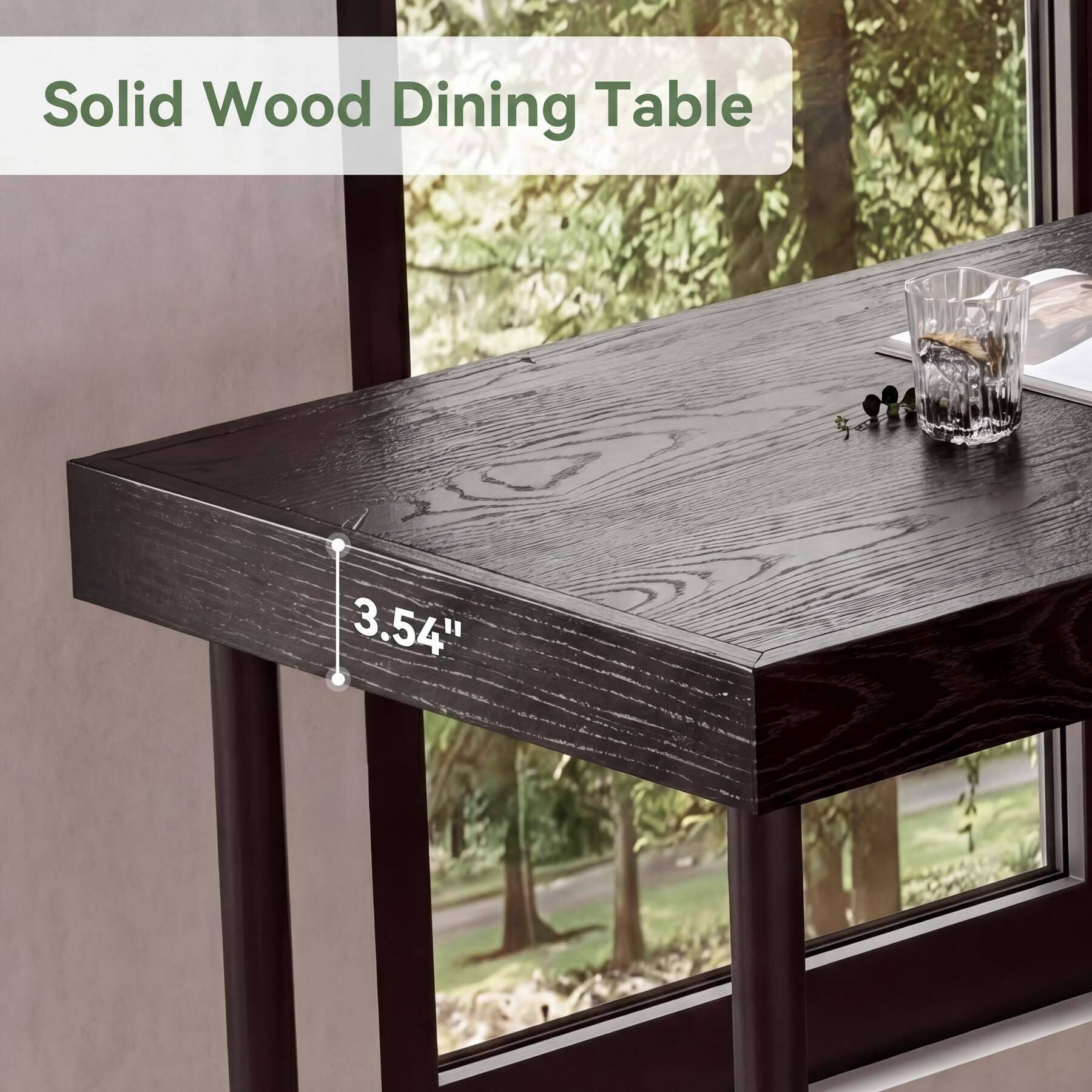 Solid Wood Dining Table  
3.54"