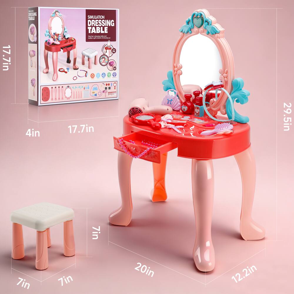 17.7in - DRESSING TABLE SIMULATION DRESSING TABLE  
- 4in  
- 17.7in  
- 29.5in  
- 7in  
- 7in  
- 7in  
- 20in  
- 12.2in