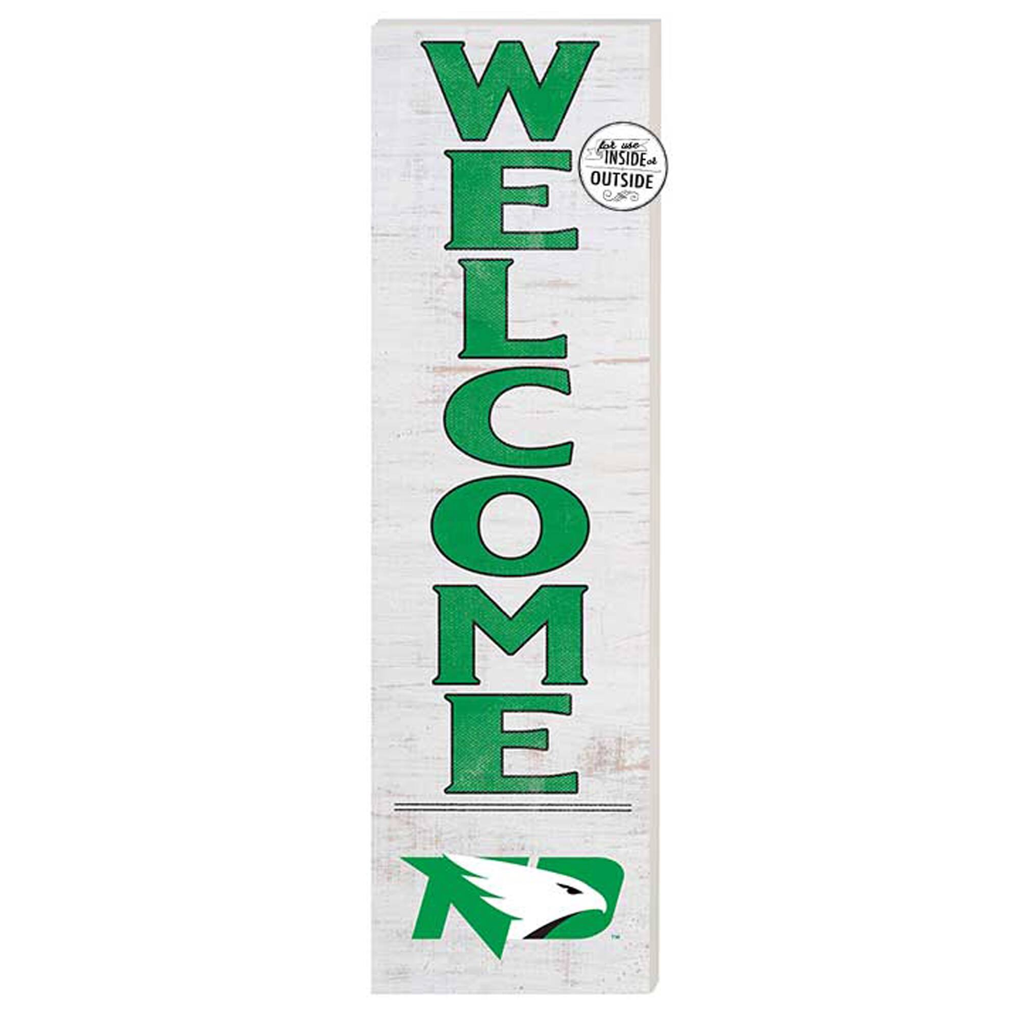 White North Dakota 10'' x 35'' Indoor/Outdoor Welcome Sign