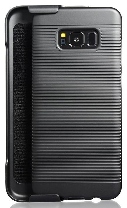 Alt View 3. Nakedcellphone - Case and Belt Clip Holster for Samsung Galaxy S8 Plus - Black.