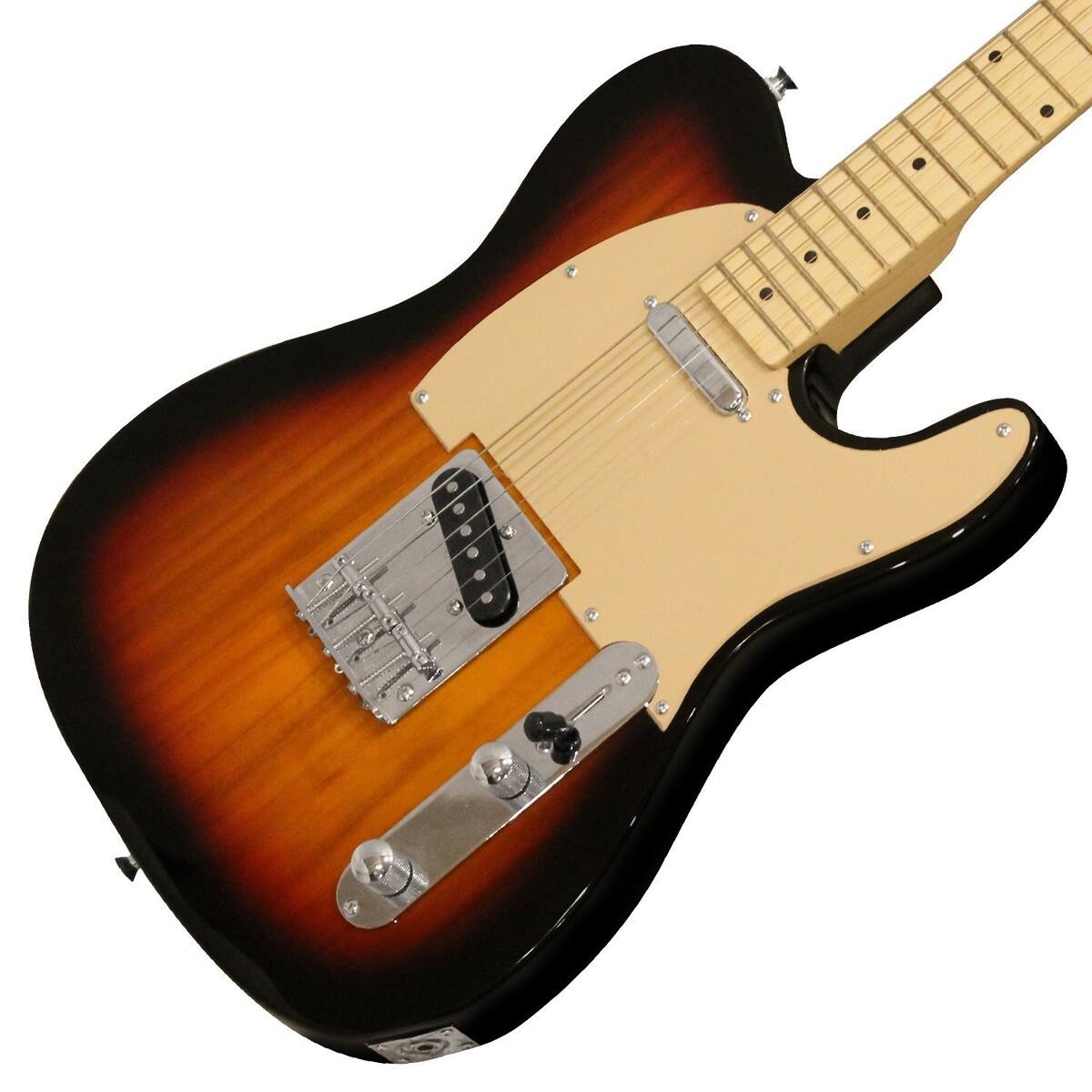 Alt View 4. Sawtooth - Sawtooth ET Series Electric Guitar, Sunburst with Aged White Pickguard.