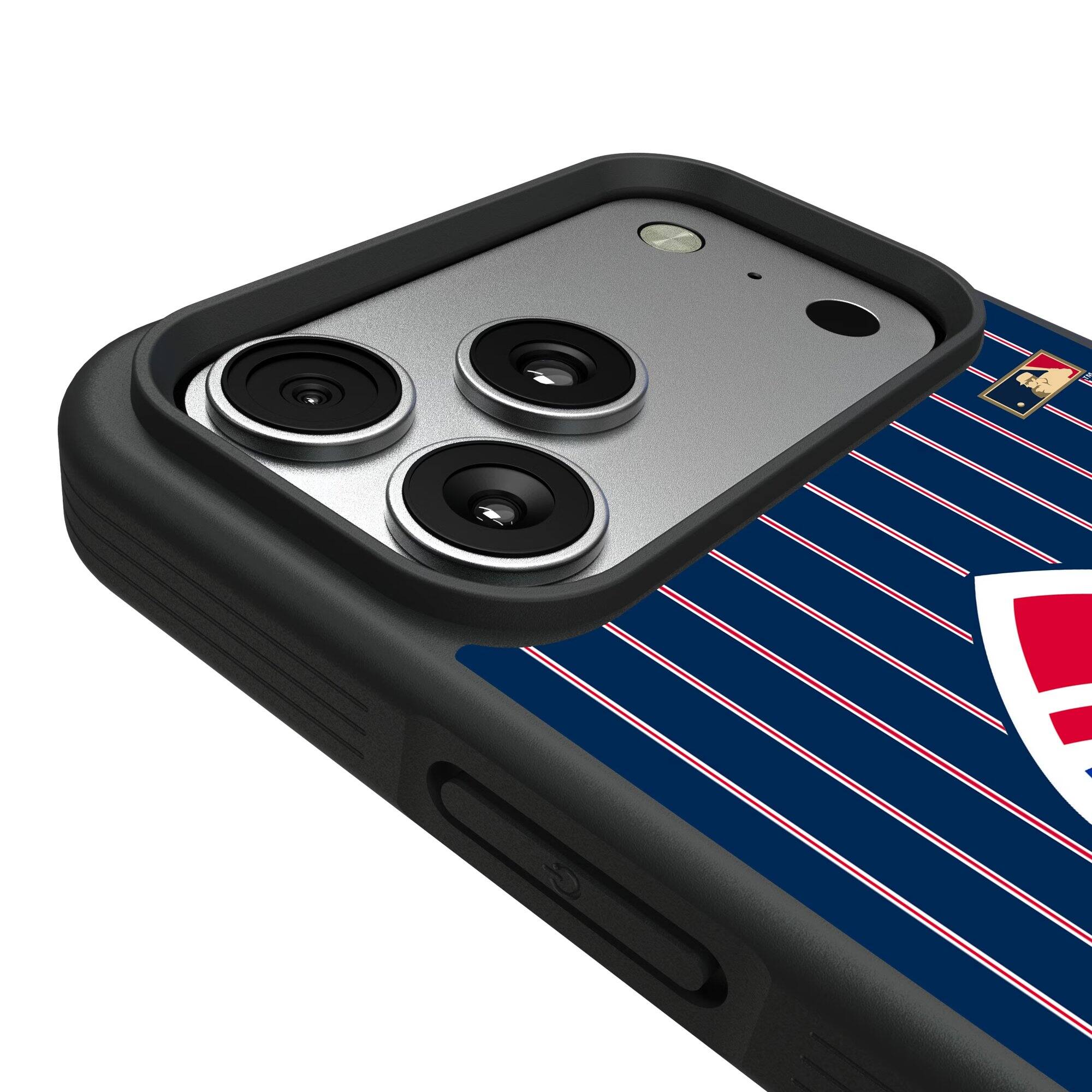 Alt View 2. Keyscaper - Atlanta Braves 1972-1975 Bump Case with 8.2ft Drop Protection - 15 - Black.