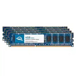 OWC - 16GB (4x4GB) DDR3L 1600 PC3L-12800 CL11 1Rx8 240-pin 1.35V Non-ECC UDIMM Memory RAM Module Kit - Black Chips