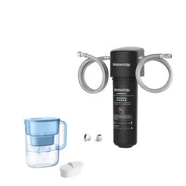 Waterdrop - 10UA Under Sink Water Filter Extra WD-PT-07B Water Filter Pitcher - Black