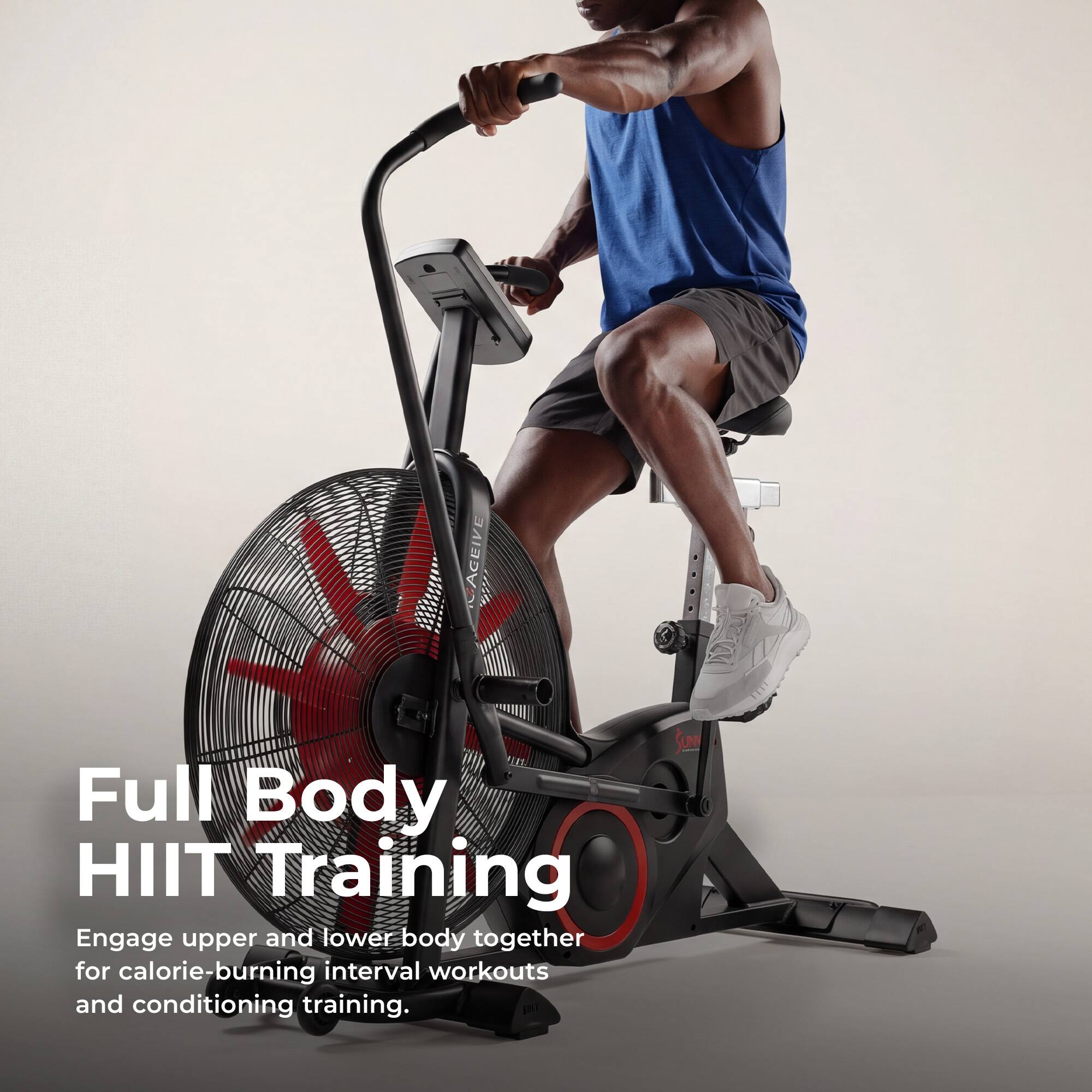 Full Body HIIT Training  
Engage upper and lower body together for calorie-burning interval workouts and conditioning training.