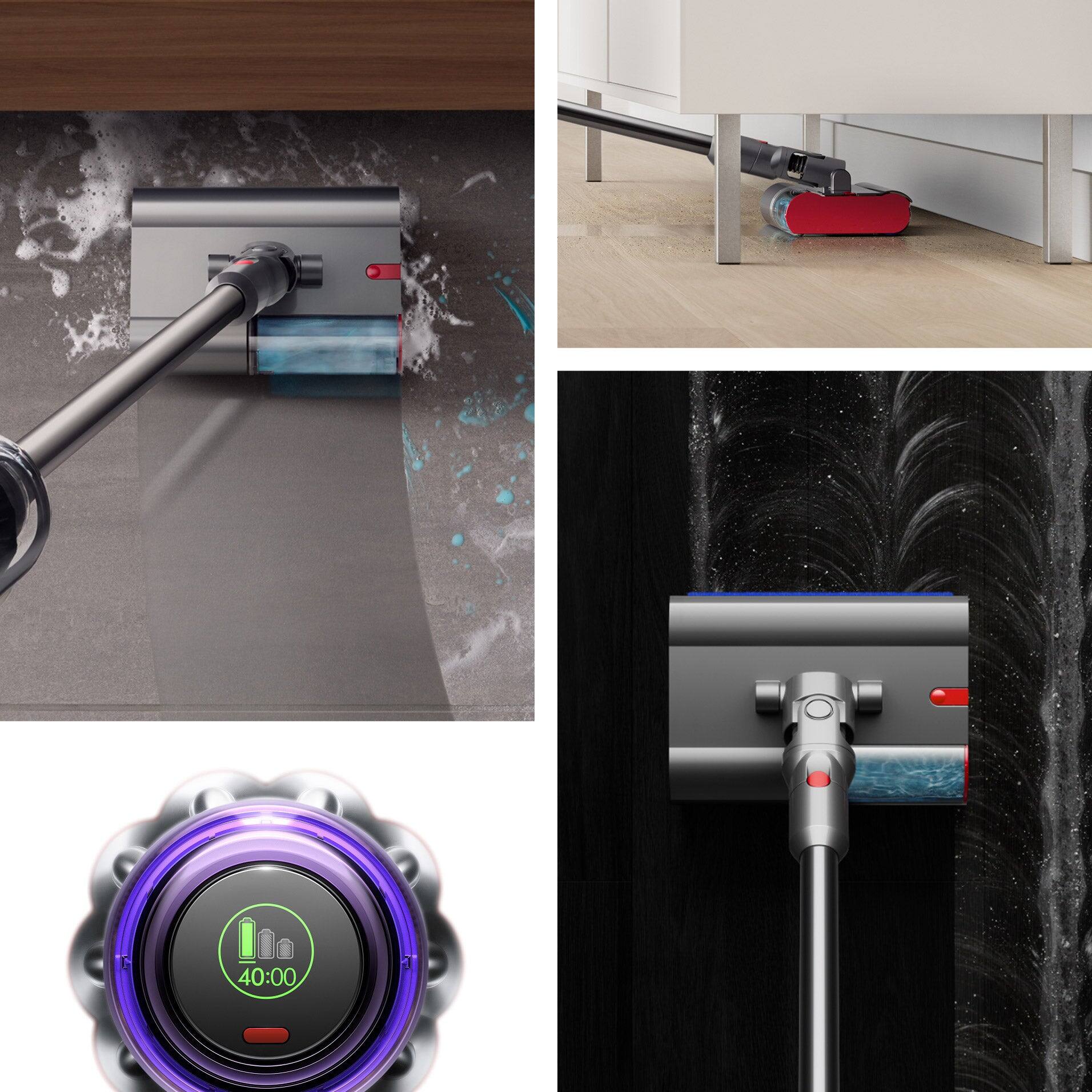 Alt View 2. Dyson - Dyson V9 Submarine Extra Dry Cordless Wet and Dry Stick Vacuum - Dark Gray.