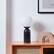 Alt View 3. Brightech - Mila Tall LED Modern Contemporary Round Globe Dimmable Bedside Nightstand Desk Lamp with Frosted White Glass Shade - Glossy Classic Black Marble.