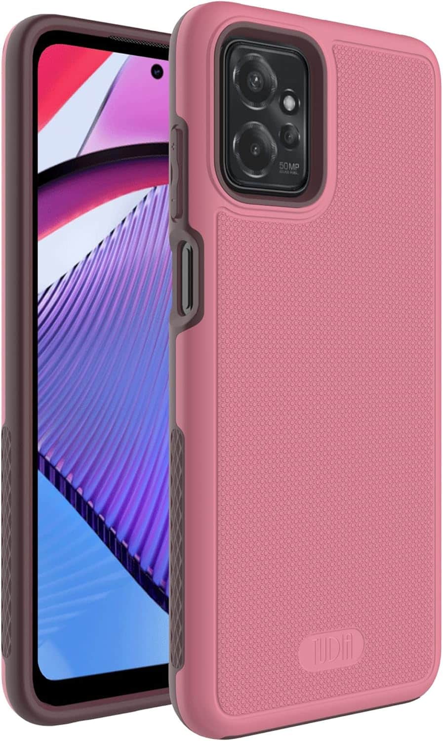 TUDIA - MergeGrip for Motorola Moto G Power 5G 2023 Case XT2311 Military Grade - Smokey Pink