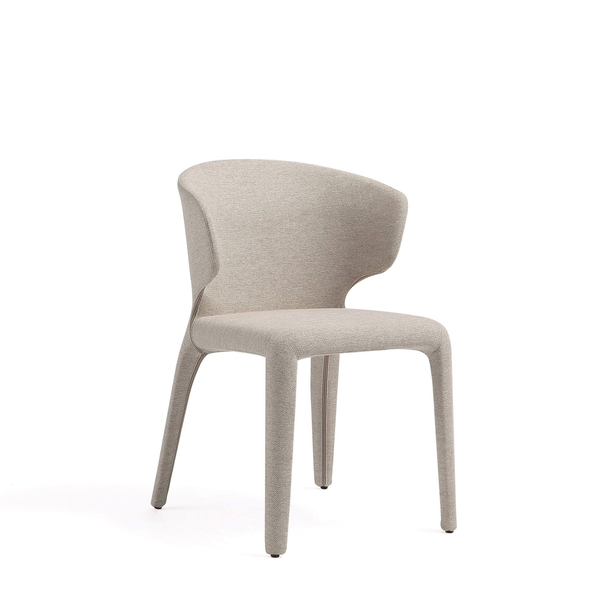 Alt View 1. Manhattan Comfort - Conrad Mid-Century Modern Upholstered Dining Chair - Set of 2 - Wheat.