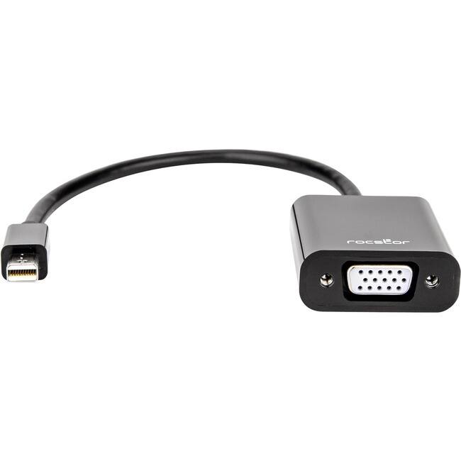 Front. Rocstor - Rocstor Premium Mini DisplayPort to VGA Video Adapter - M/F - For connecting a VGA display to a Mini DisplayPort on a - Black.