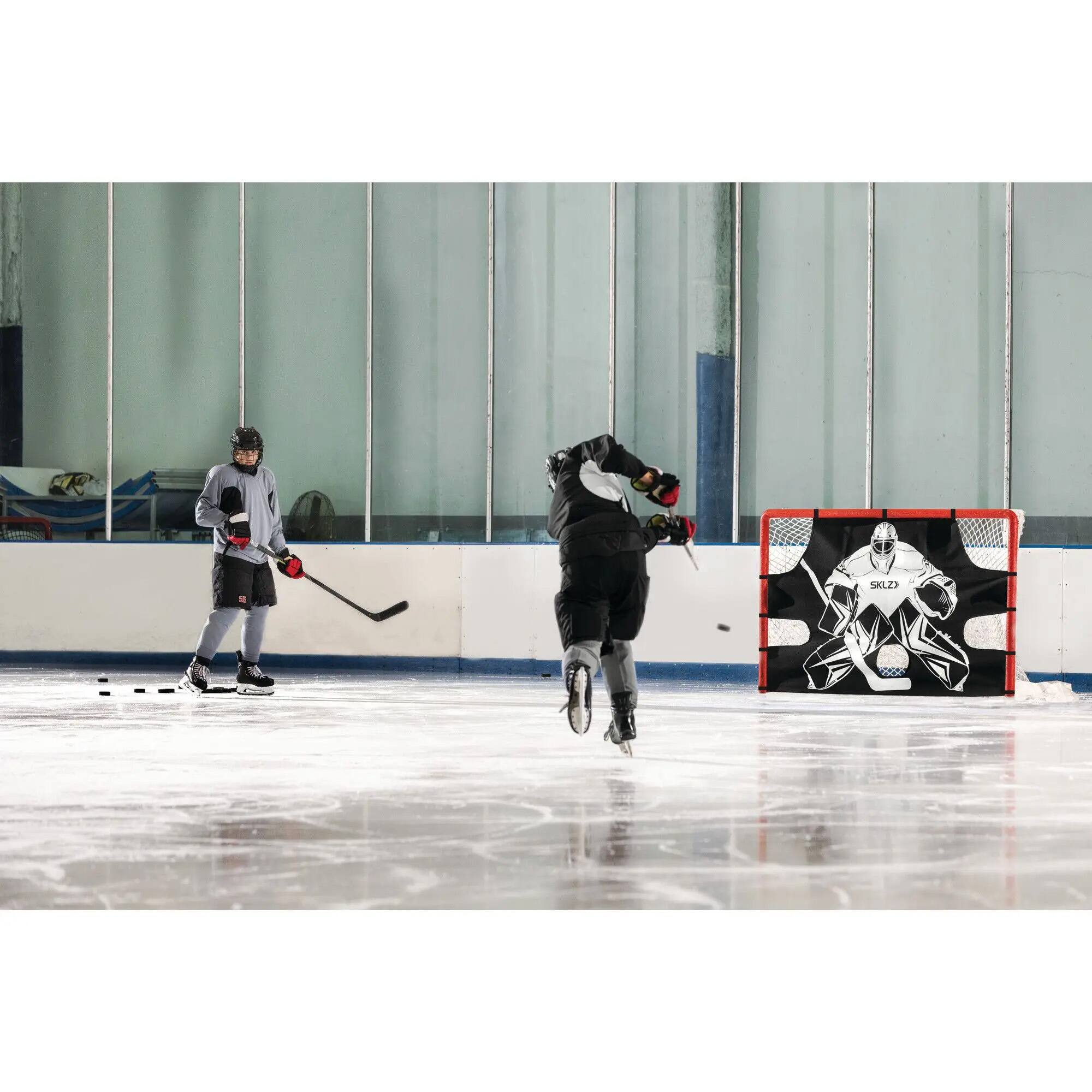 Alt View 2. SKLZ - SKLZ Ice Hockey Shooting Trainer - Black/White.