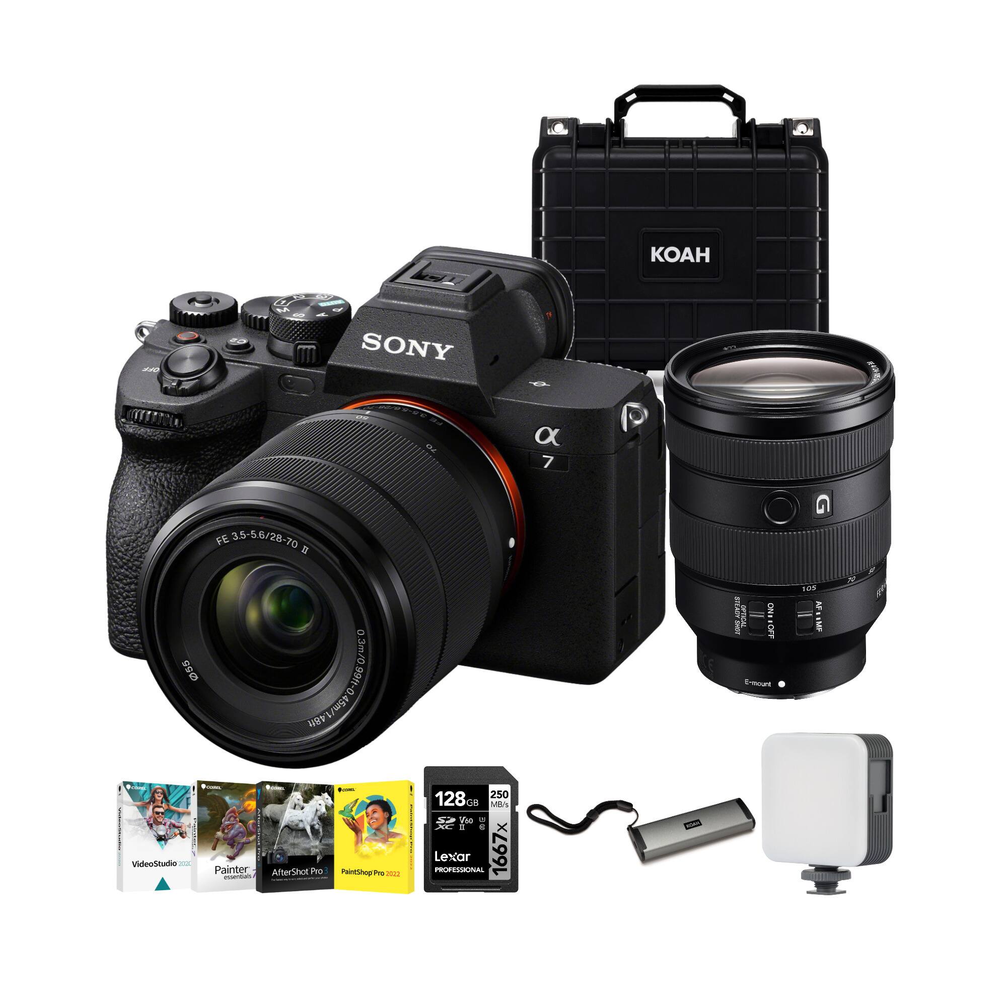 Sony - a7 IV Mirrorless Camera with 28-70mm f/3.5-5.6 and 24-105mm f/4 Lens Bundle