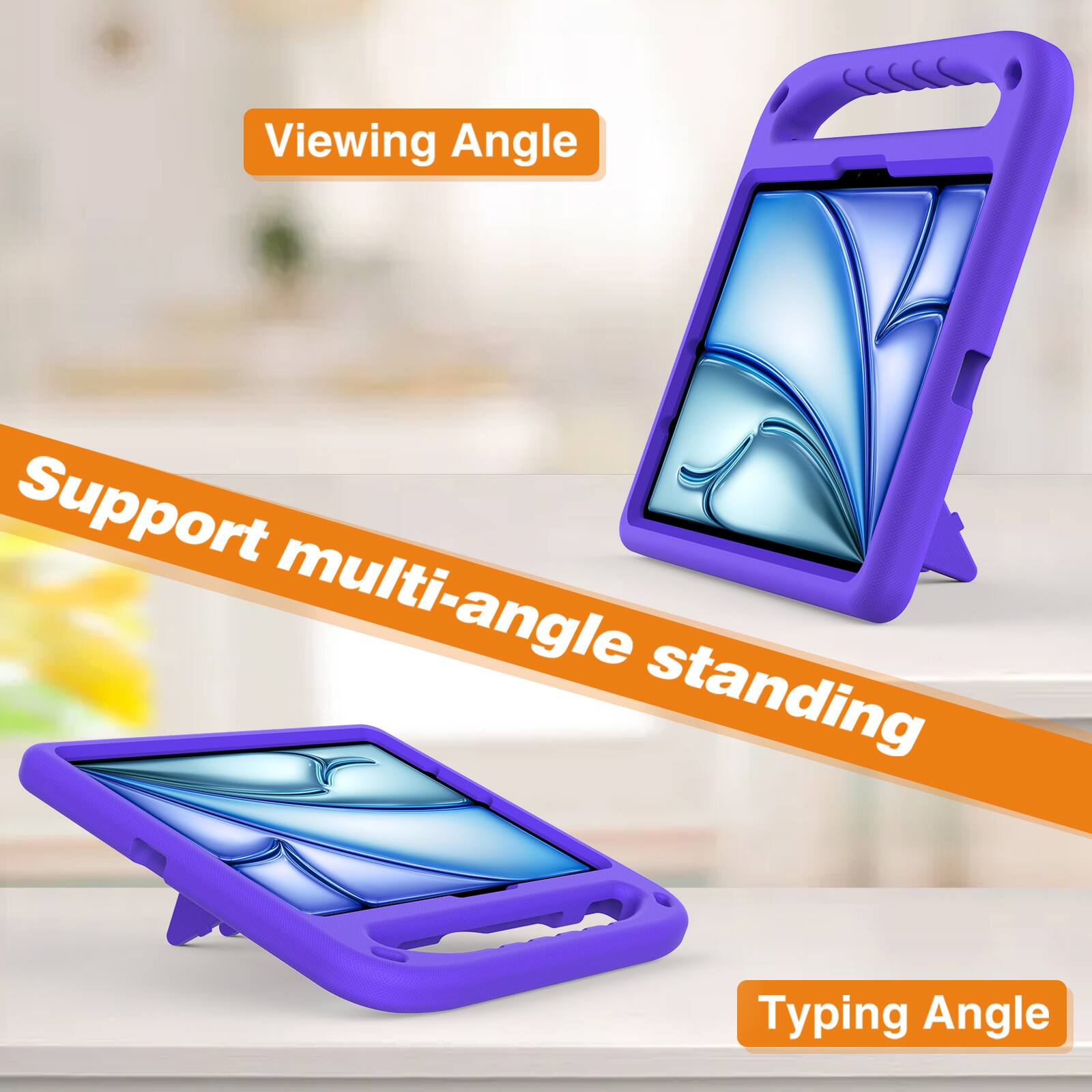 Viewing Angle  
Support multi-angle standing  
Typing Angle