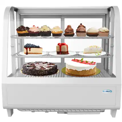 Front. Koolmore - 27 in. Countertop Display Refrigerator - 3.6 Cu Ft. CDC-3C-WH - White.