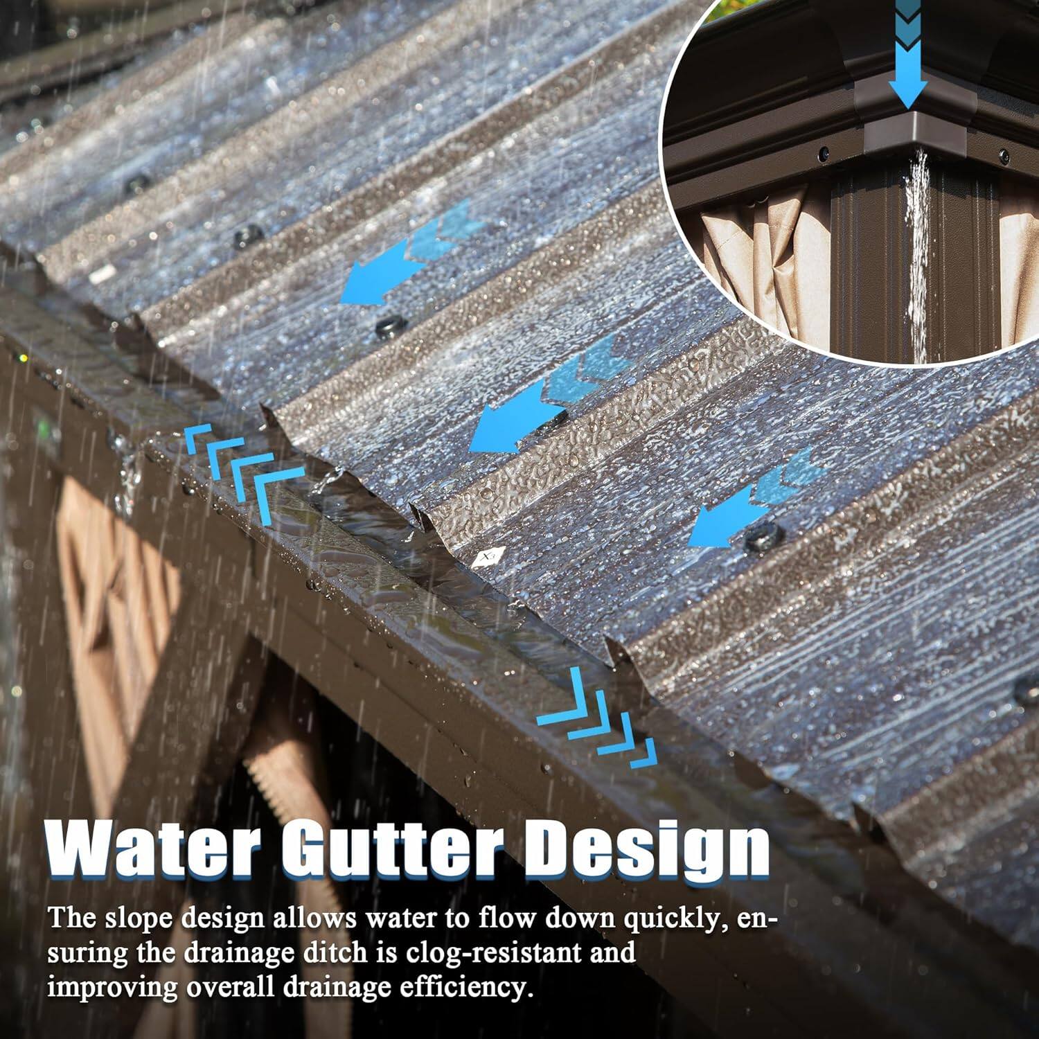 Water Gutter Design

The slope design allows water to flow down quickly, ensuring the drainage ditch is clog-resistant and improving overall drainage efficiency.