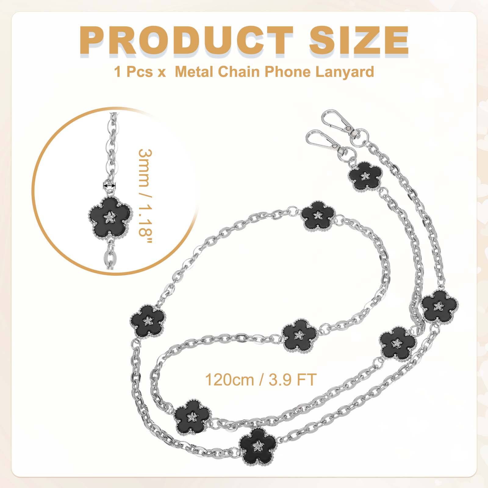 PRODUCT SIZE  
1 Pcs x Metal Chain Phone Lanyard  
3mm / 1.18"  
120cm / 3.9 FT