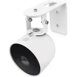 RTMB - 360° Nest Camera Mount for Google Nest Cam Outdoor/Indoor (2nd Gen), Anti-Drop Wall Bracket - White
