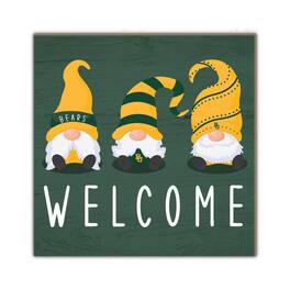 Fan Creations - Baylor Bears 10'' x 10'' Welcome Gnomes Sign - Multicolor