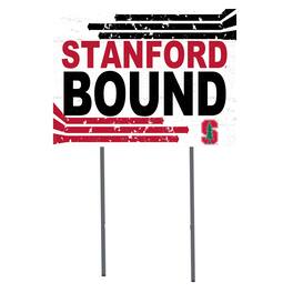 Jardine - Stanford Cardinal 18" x 24" Bound Yard Sign - White