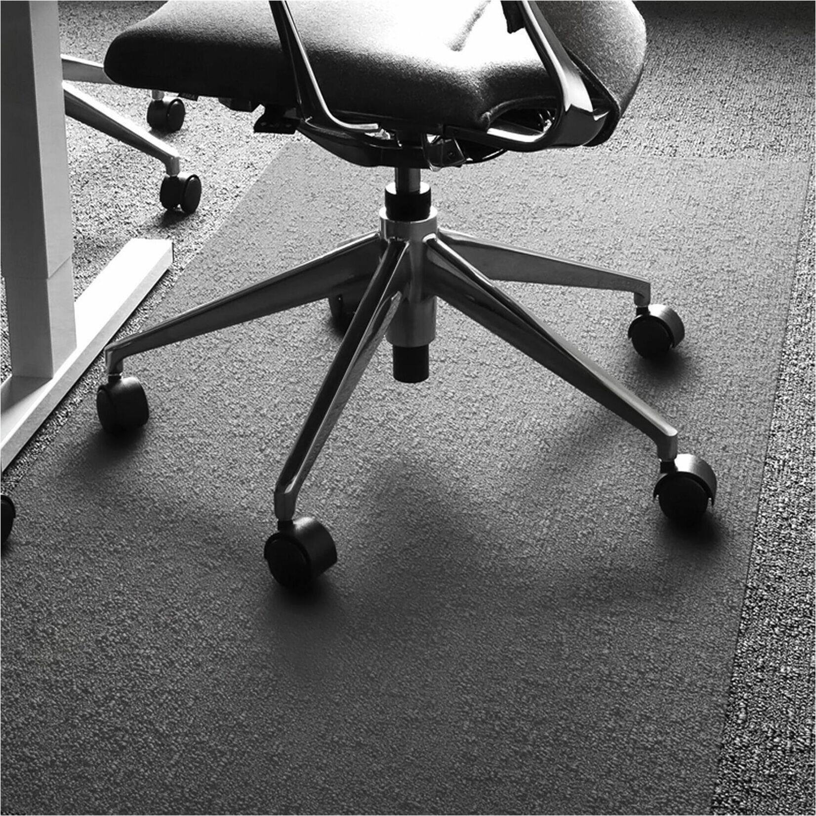 Alt View 16. Floortex - Ultimat Polycarbonate Rectangular Chair Mat for Carpets - 48'' x 118'' - Clear.