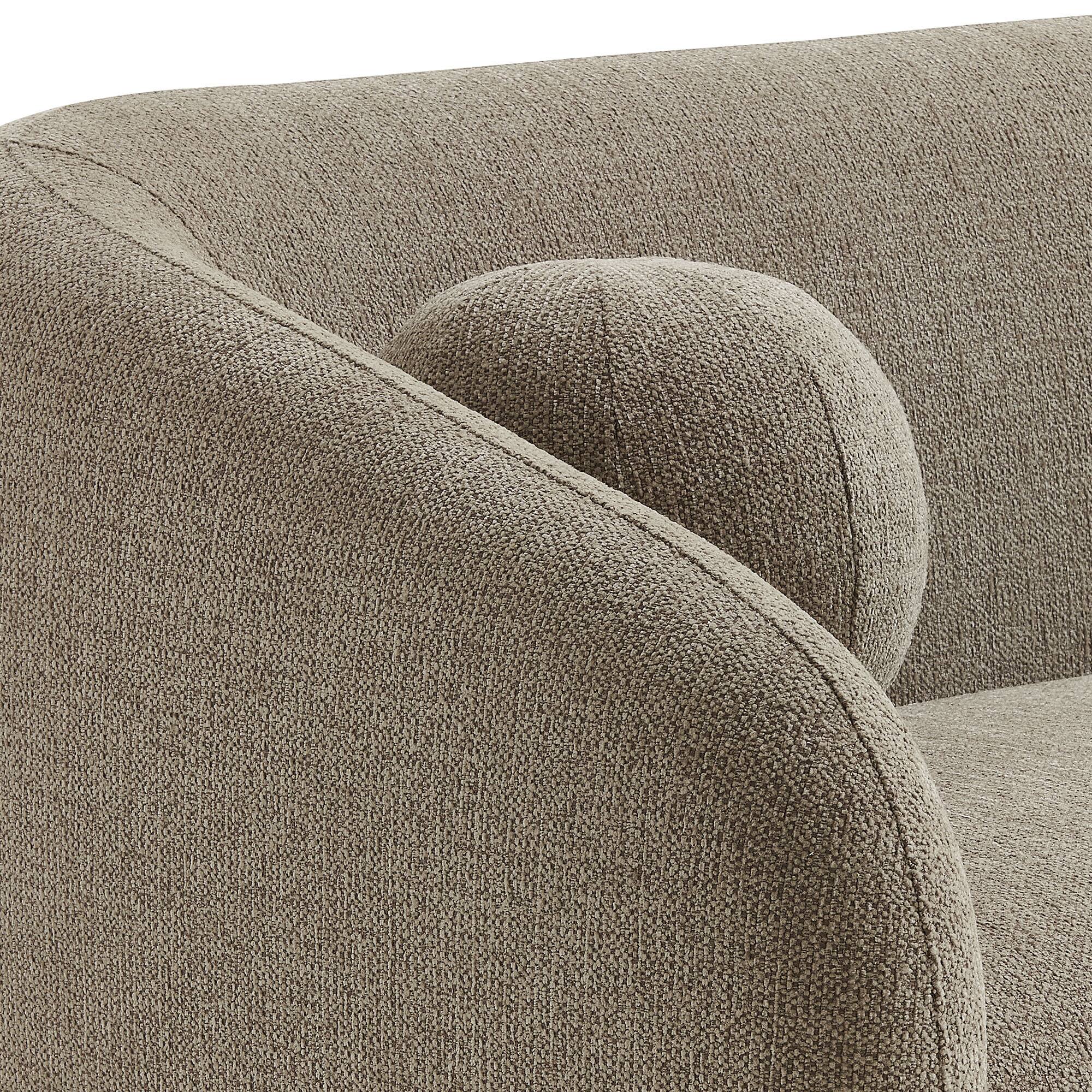 Alt View 4. Modway - Holland 85" Chenille Fabric Sofa by Modway - Brown.