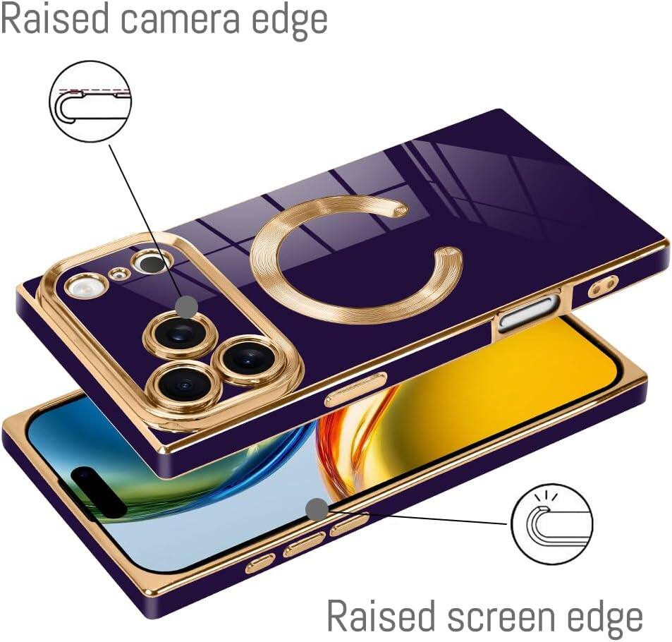 Raised camera edge  
Raised screen edge