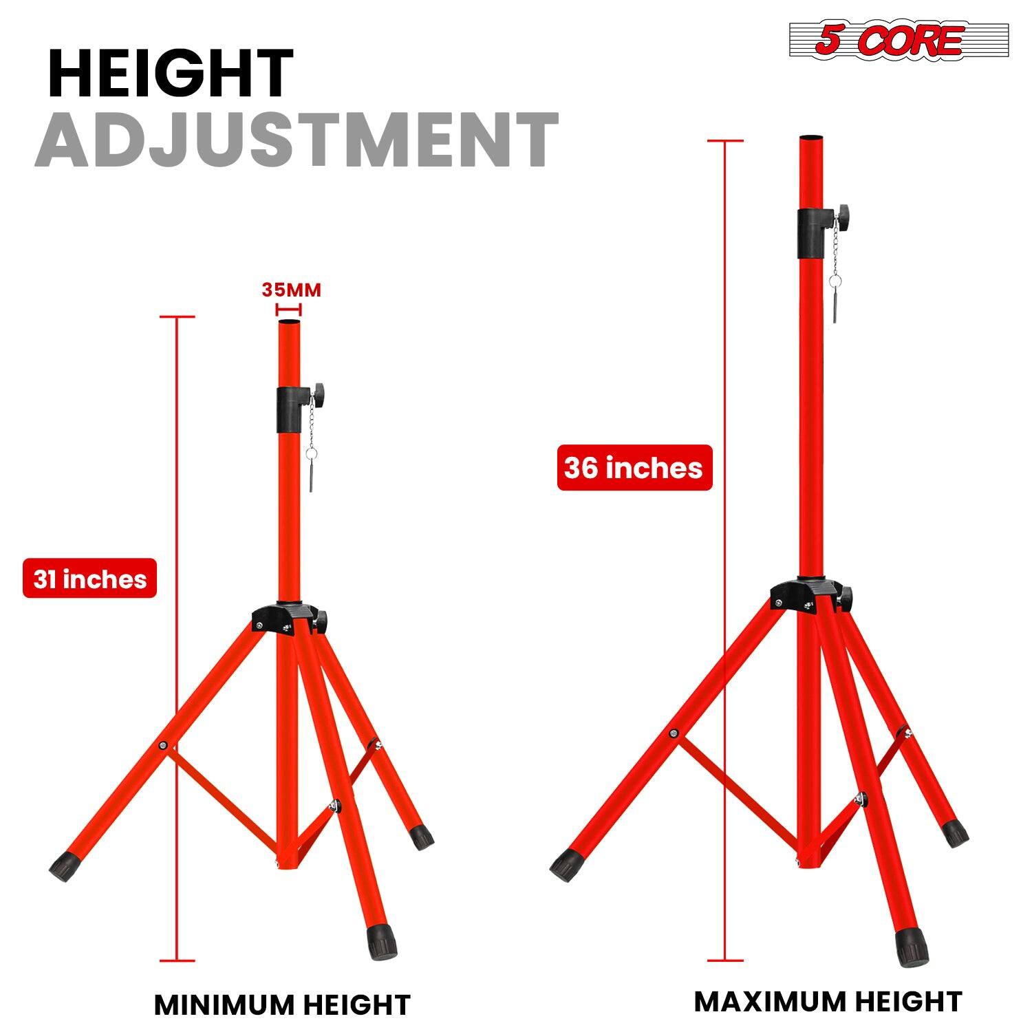 HEIGHT ADJUSTMENT

5 CORE

35MM

31 inches

MINIMUM HEIGHT

36 inches

MAXIMUM HEIGHT