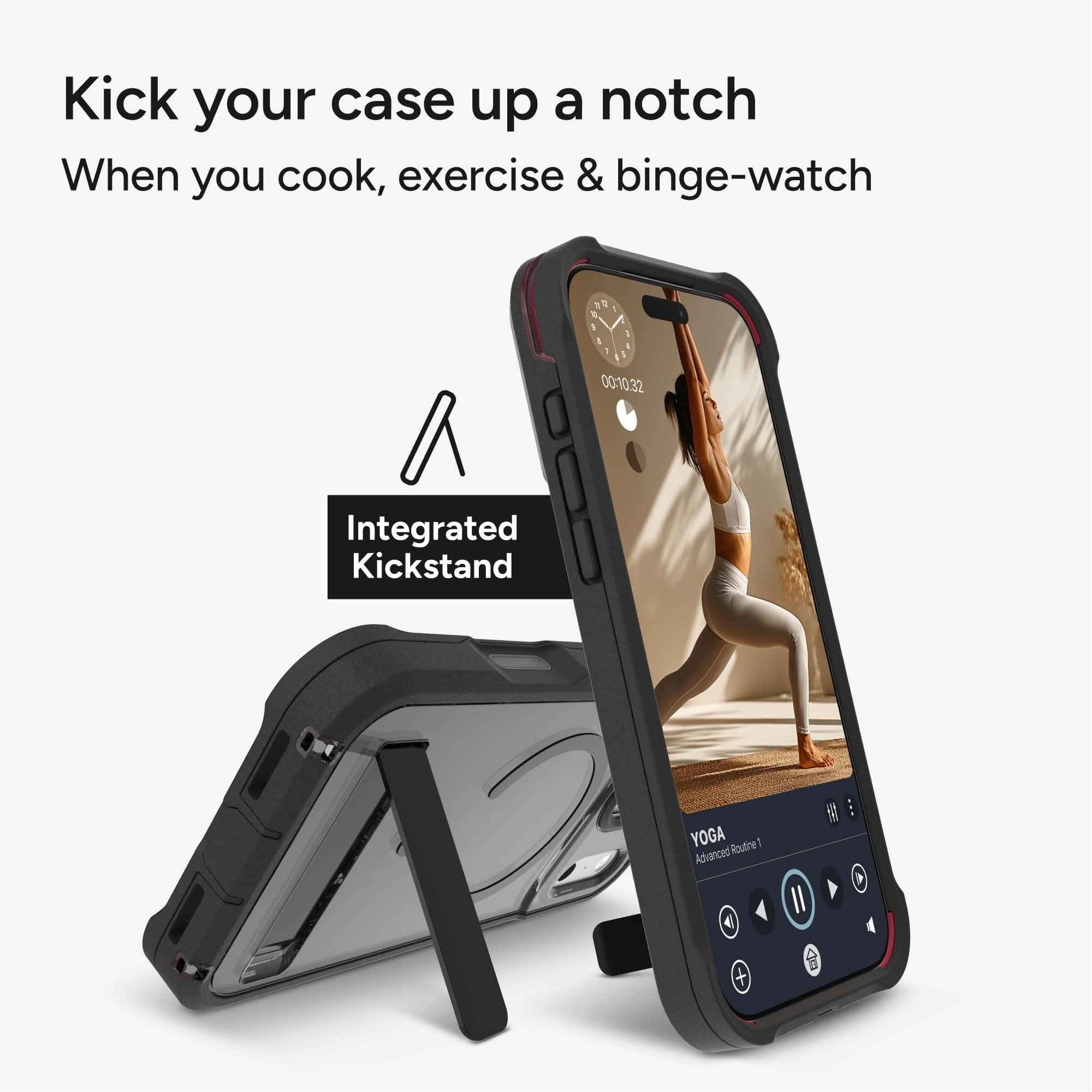 ZAGG Rainier Snap with Kickstand for Apple iPhone 17 Pro Max Smoke