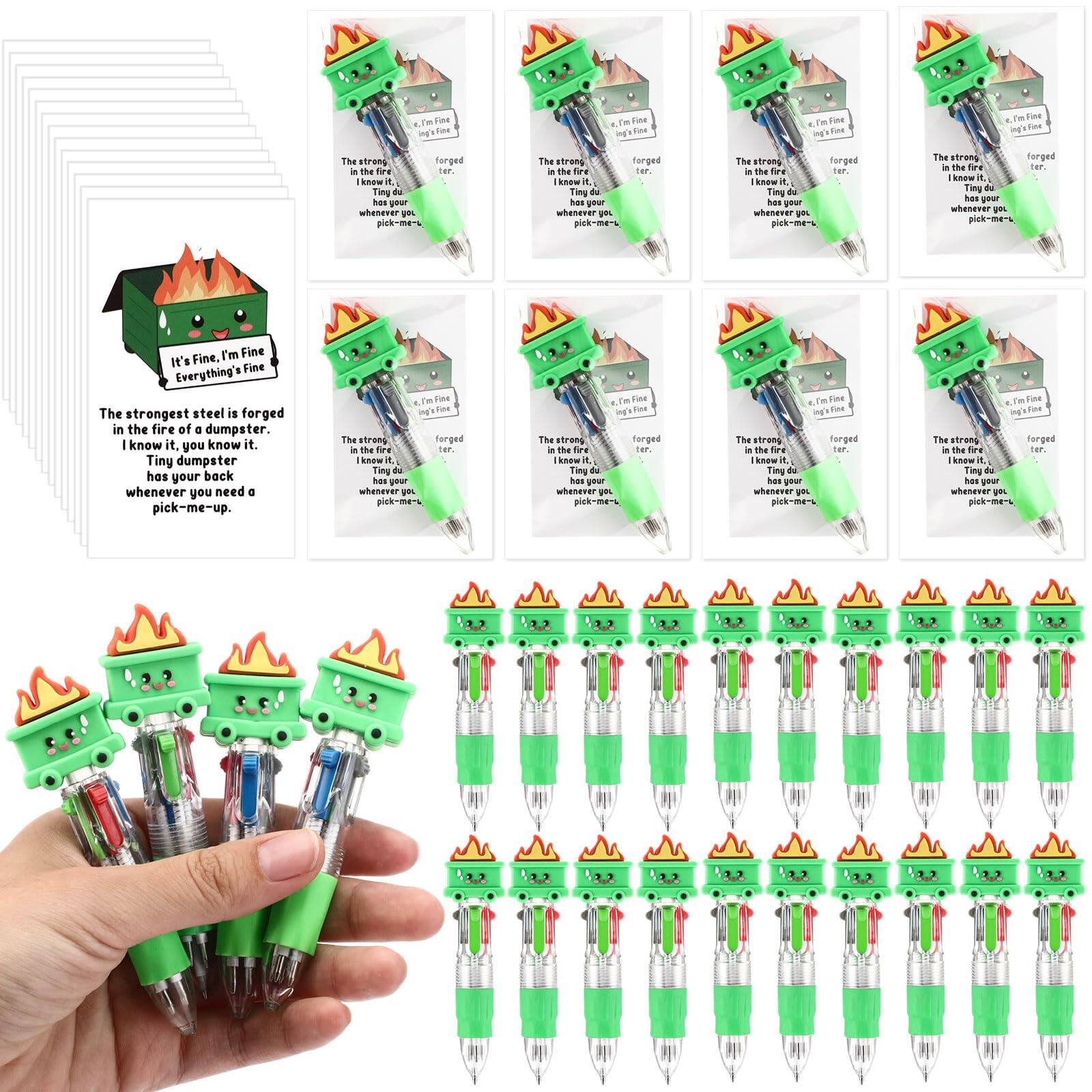 Paradigms Interiors - Star Pens Gifts Bulk You're A Multicolor Ballpoint Pen 4 in 1 Design With Positive Cards For Christmas Student School...