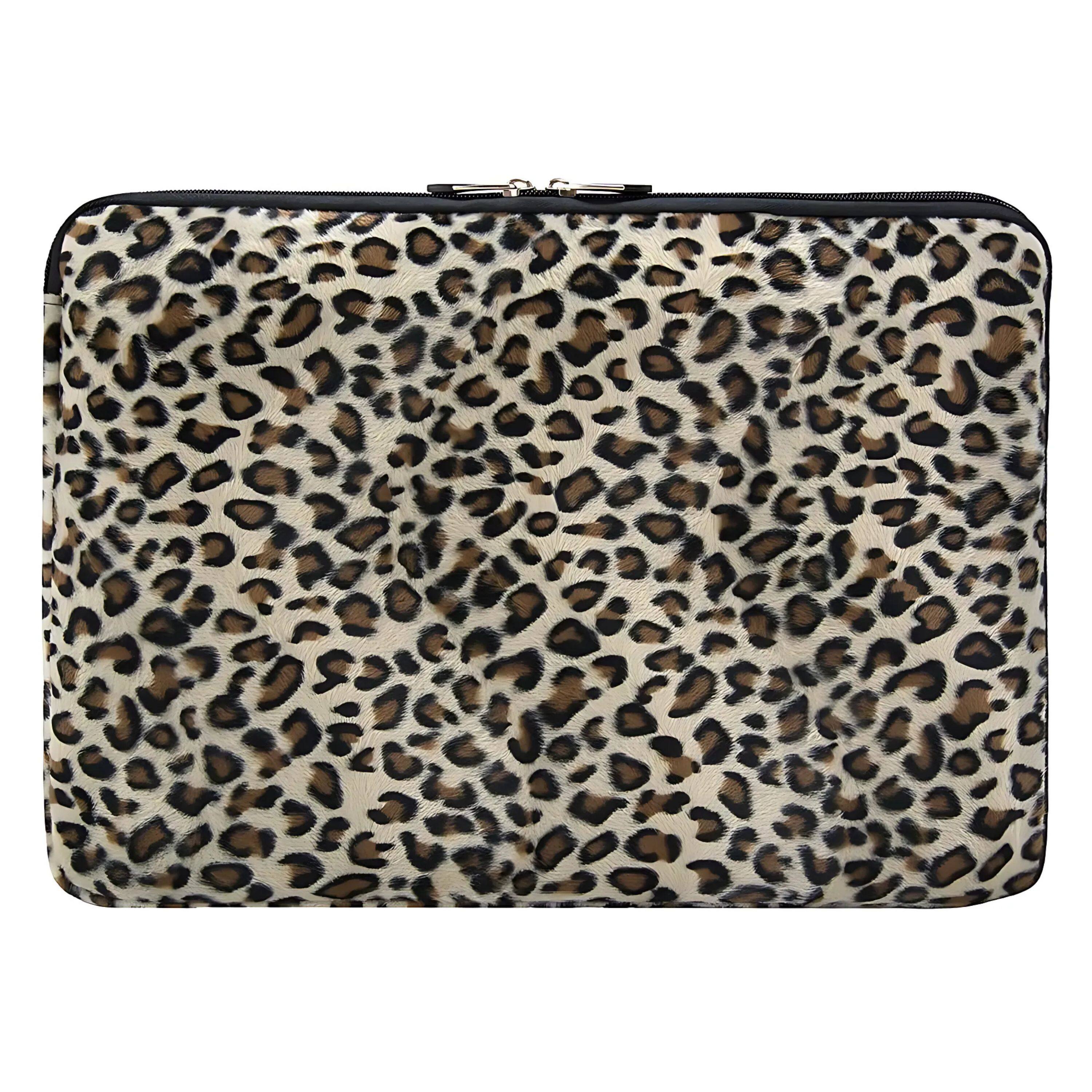 Angle. Kitcheniva - Printed Laptop Sleeve Case Carry Bag For 13" Laptop Notebook - Leopard.