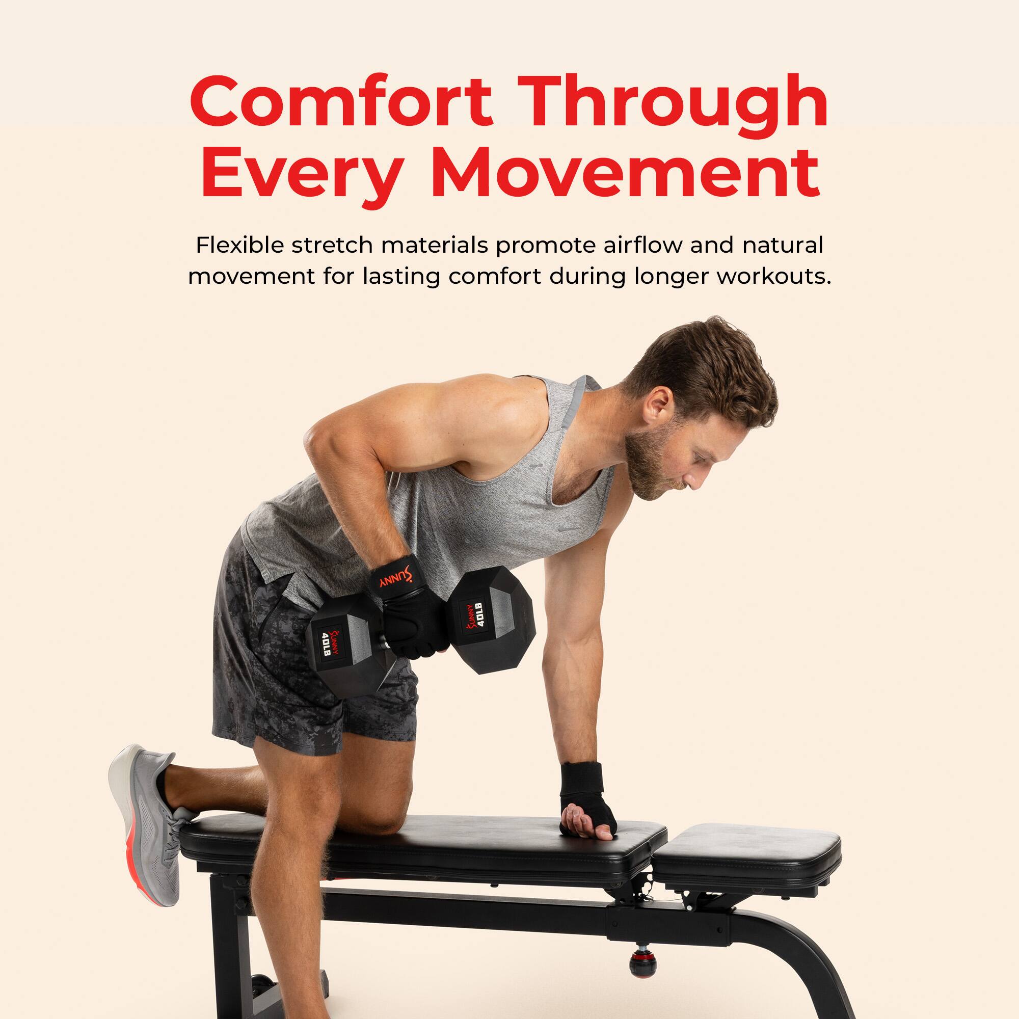Comfort Through Every Movement

Flexible stretch materials promote airflow and natural movement for lasting comfort during longer workouts.