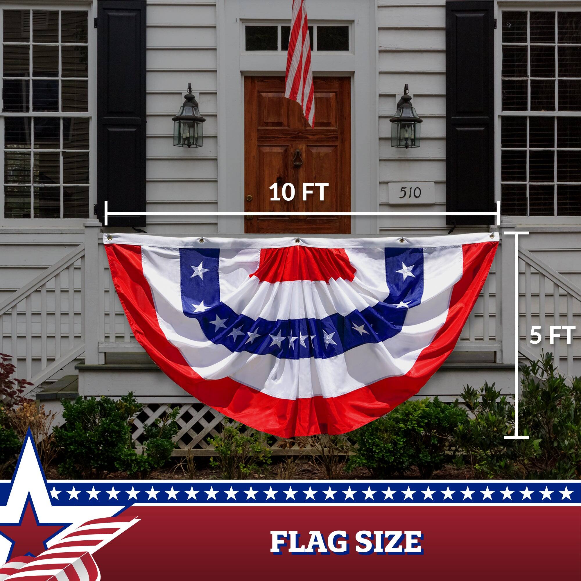 10 FT 510 5 FT FLAG SIZE