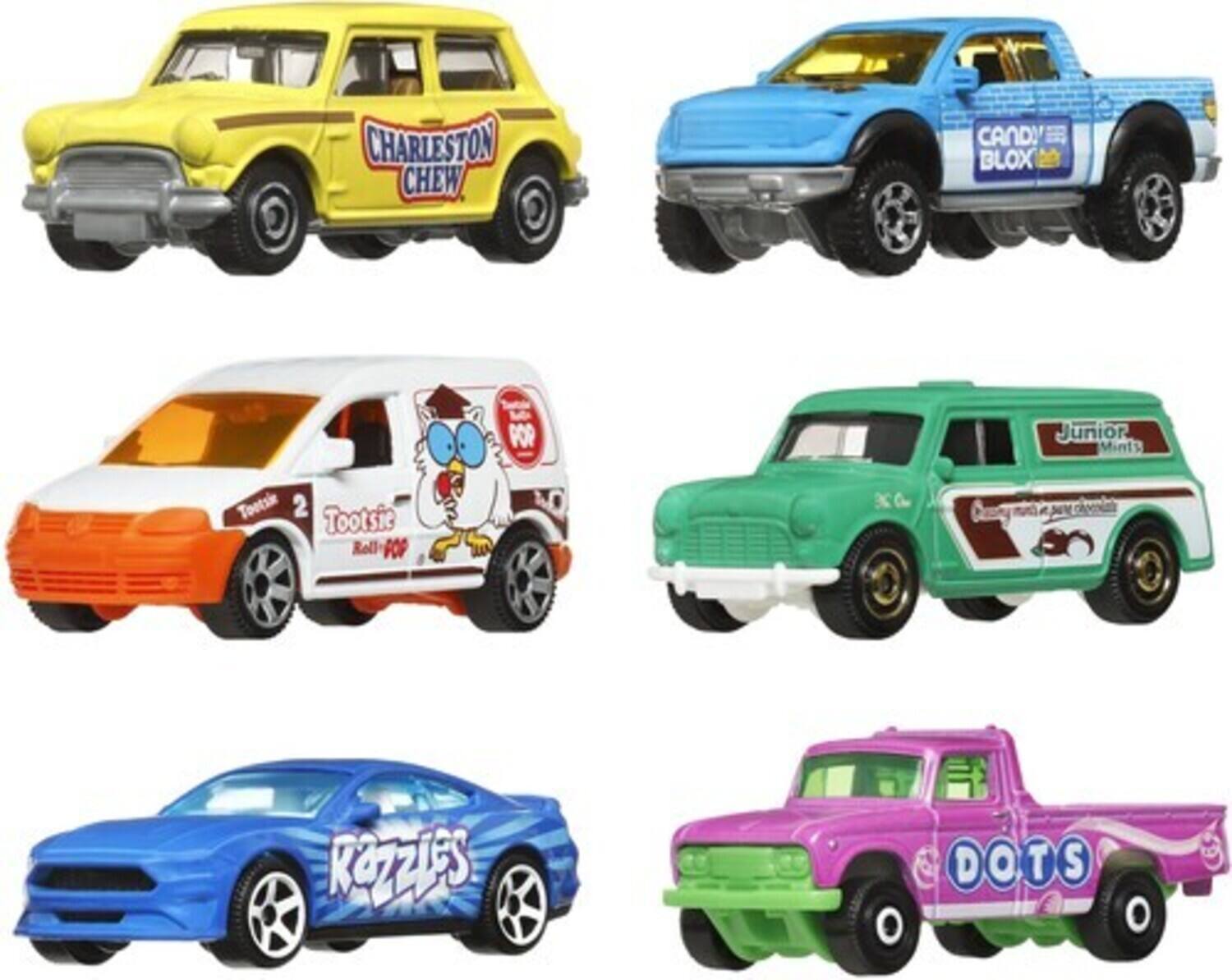 CHARLESTON CHEW  
CANDY BLOX  
Junior Mints  
Tootsie Roll Pop  
ROZZIES  
DOTS