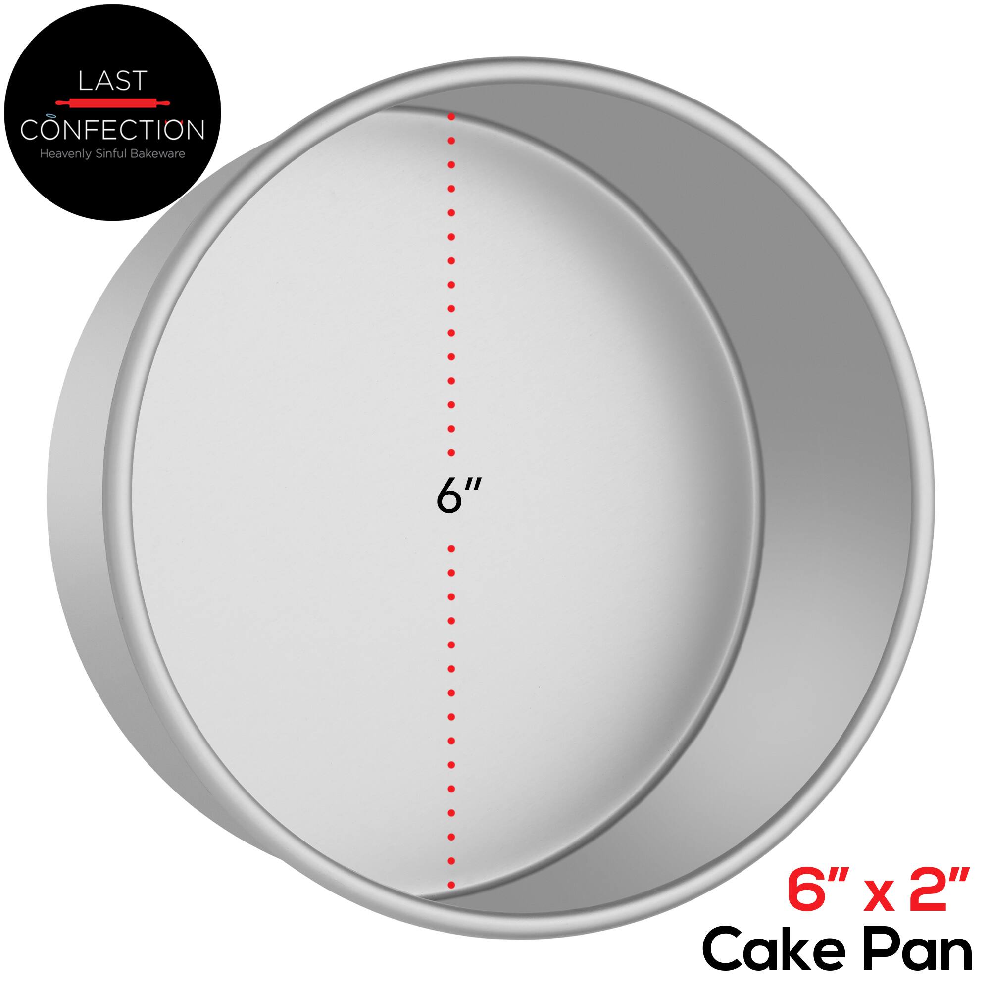LAST CONFECTION Heavenly Sinful Bakeware 6" x 2" Cake Pan