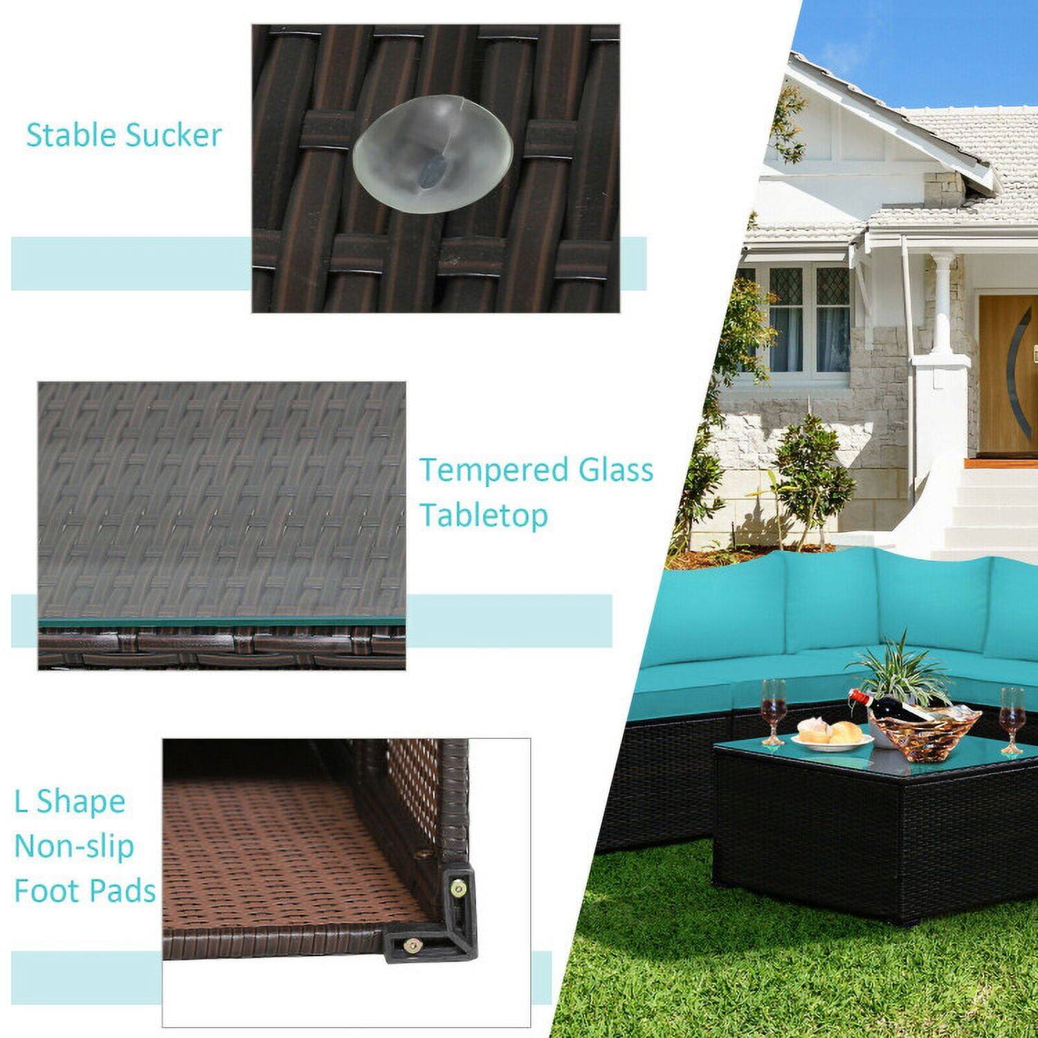 Stable Sucker  
Tempered Glass Tabletop  
L Shape Non-slip Foot Pads