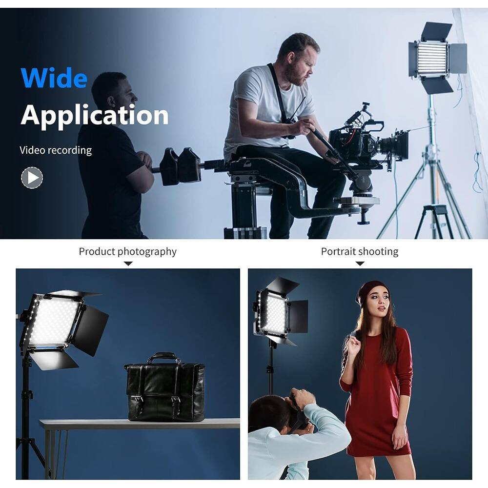Wide Application

- Video recording
- Product photography
- Portrait shooting