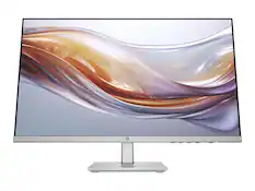 Front. HP - Series 5 524sh 23.8" FHD IPS Monitor 5ms 300 nits Anti-glare Eye Ease Height Adjustment - Black / Silver.