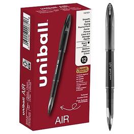 uni-ball - AIR Porous Point Pens, Medium Point, 0.7mm, 12/Pack - Black Ink