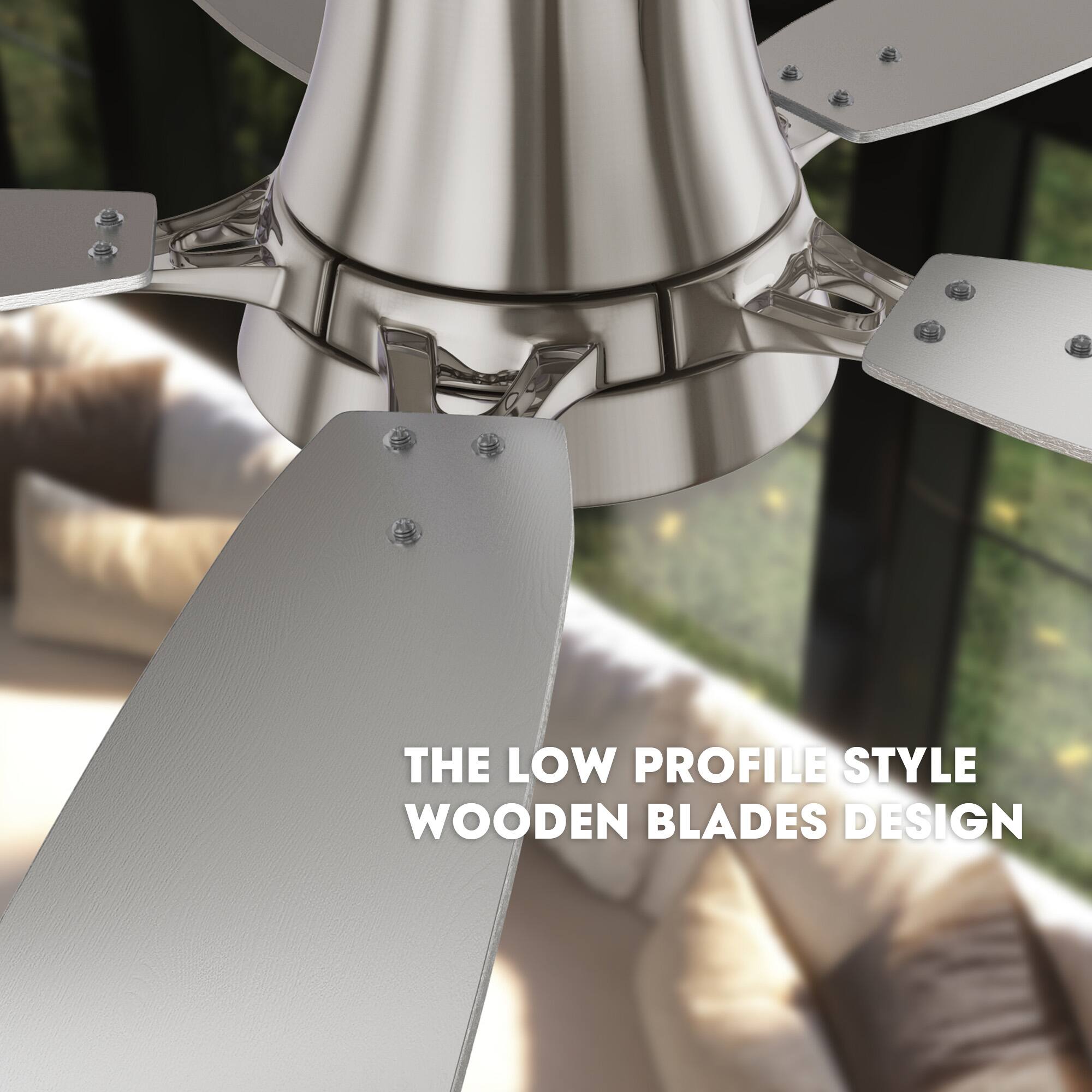The Low Profile Style Wooden Blades Design