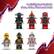 6 minifigures include Sora, Cole, Pixal, and Nokt.