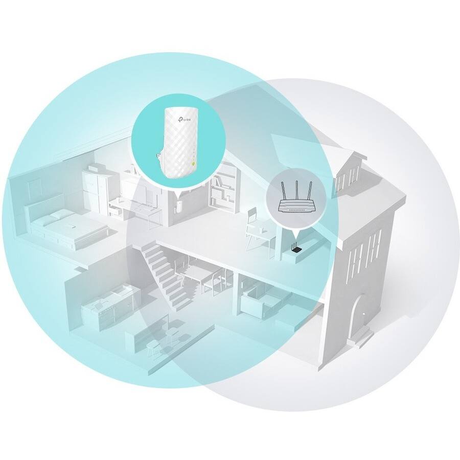 Alt View 8. TP-Link - TP-Link RE220 - Dual Band IEEE 802.11ac 750 Mbit/s Wireless Range Extender - Covers Up to 1200 Sq.ft and 20 Devices - Unknown.