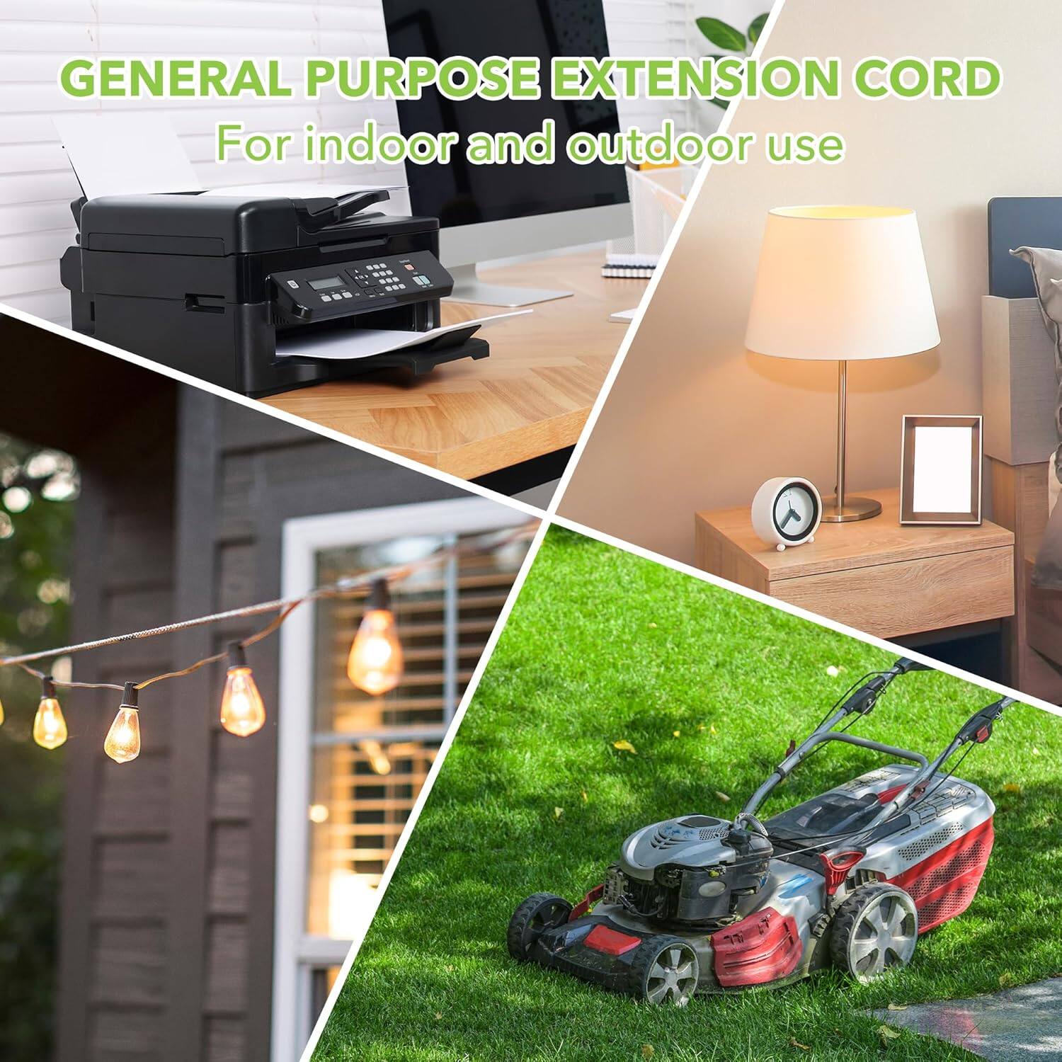 GENERAL PURPOSE EXTENSION CORD  
For indoor and outdoor use
