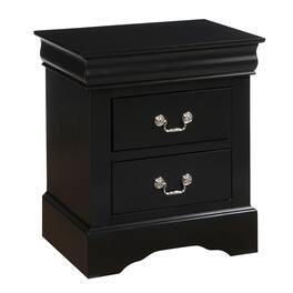 Manhattan Lane - Traditional 2 Drawers wood Nightstand By Louis Philippe III - Black