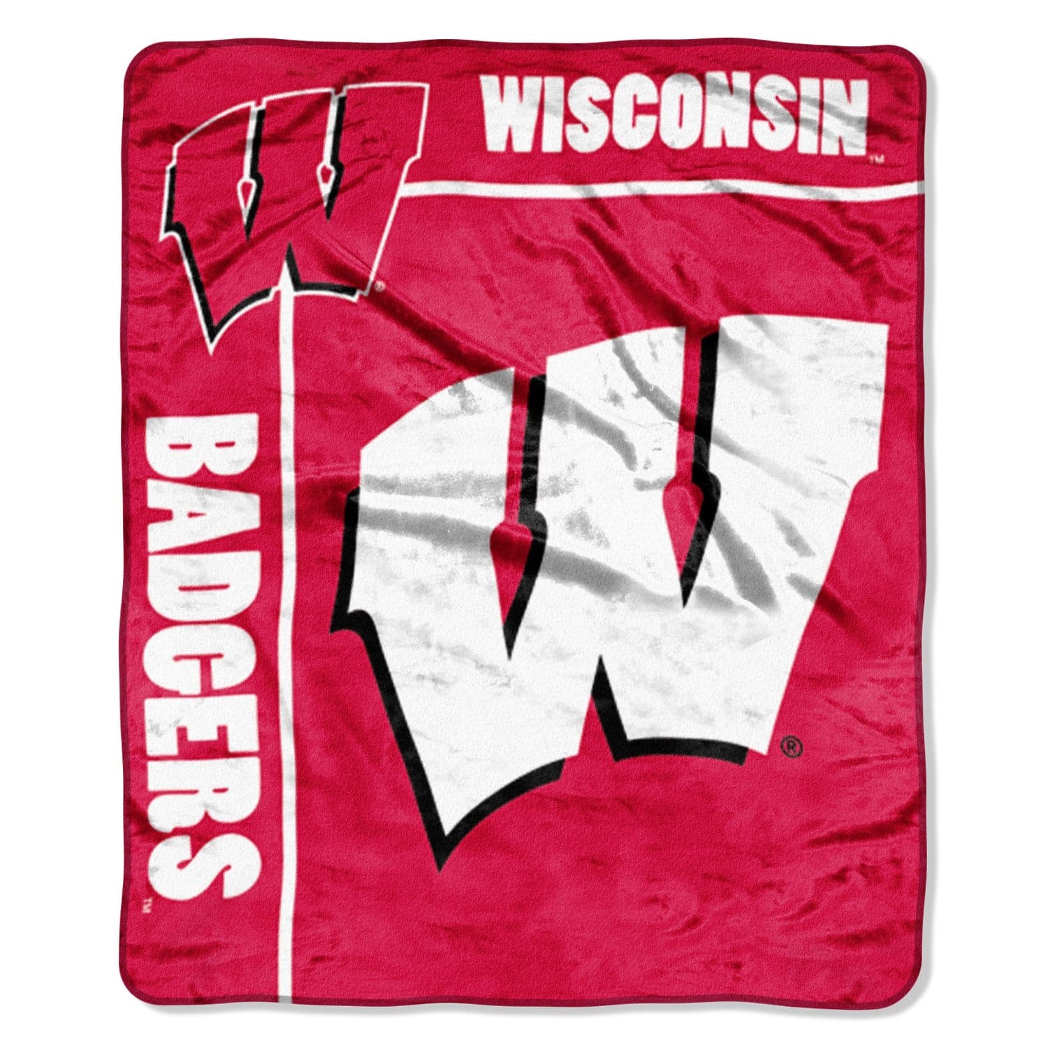 Northwest - Wisconsin Madison Badgers 50x60 School Spirit Royal Plush Raschel Throw - Multi